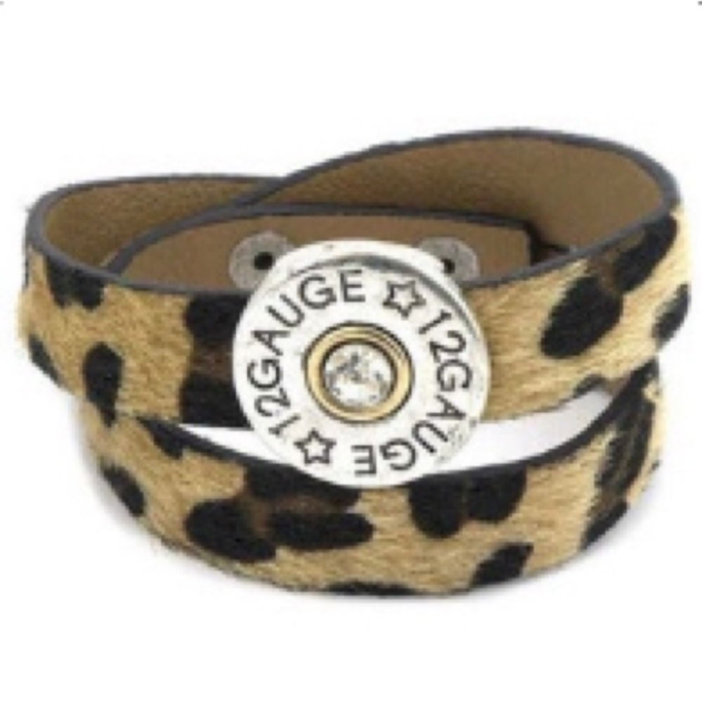 Leopard Print Wrap Bracelet